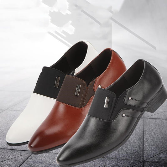 Mens Fashion Casual Pointed Toe Leather Shoes