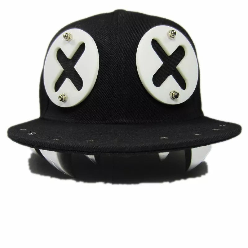 Punk Hat Rivet Acrylic Stereo Hip Hop Baseball Cap