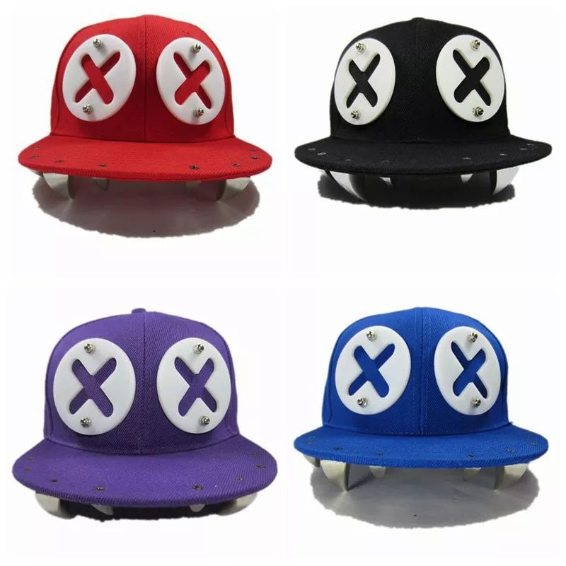 Punk Hat Rivet Acrylic Stereo Hip Hop Baseball Cap