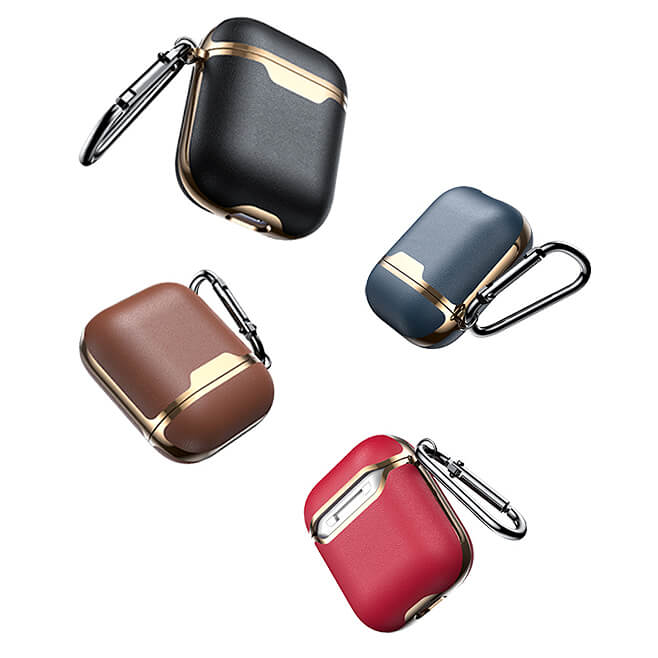 Electroplated Leather Airpod Gen 1/2 Case - Love Collection