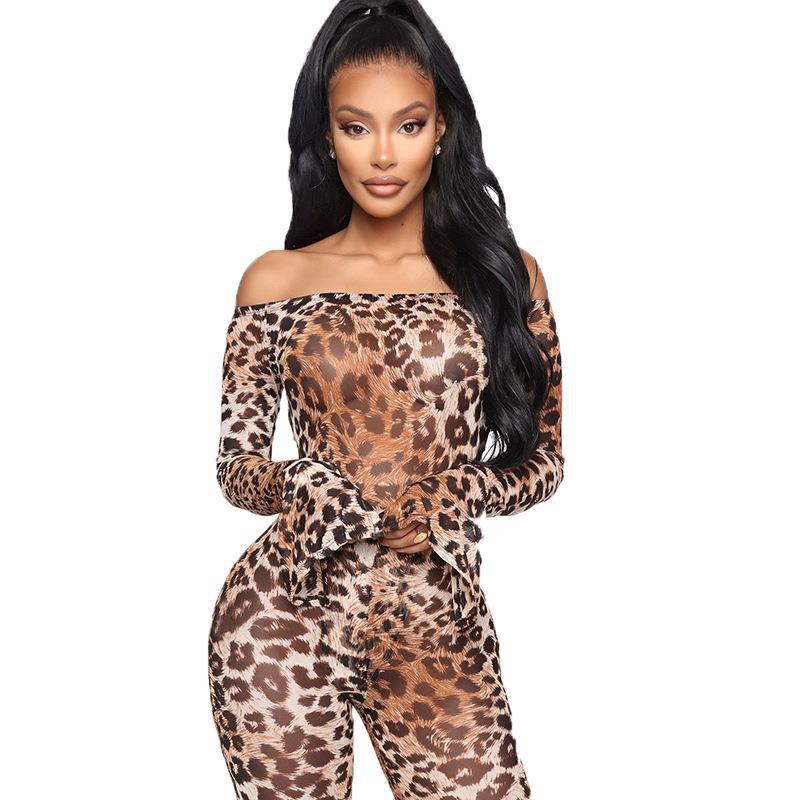 One Line Collar Long Sleeve Pullover Jumpsuit