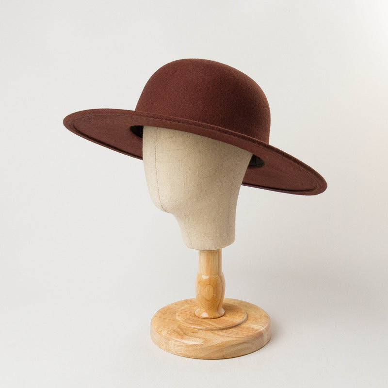 Top Hat Fisherman Hat Felt Small Round Hat