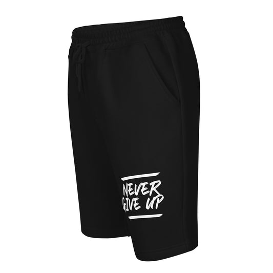 MWC aka MEN WITH CHARACTER (NEVER GIVE UP)  Men's fleece shorts