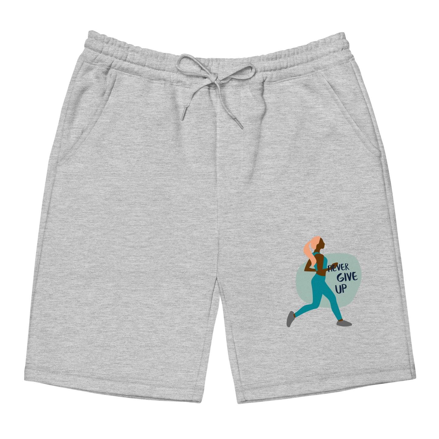 WWC aka WOMEN WITH CHARACTER (NEVER GIVE UP)  fleece shorts