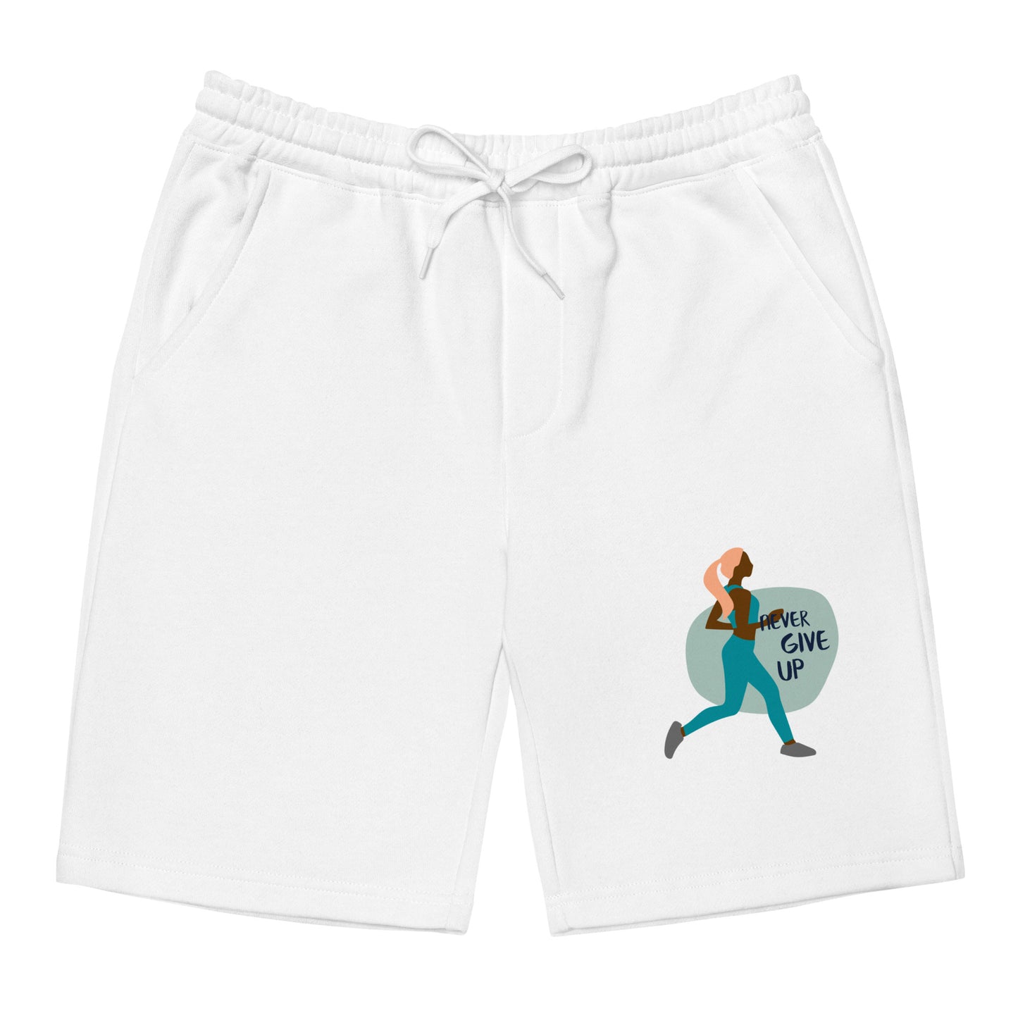 WWC aka WOMEN WITH CHARACTER (NEVER GIVE UP)  fleece shorts