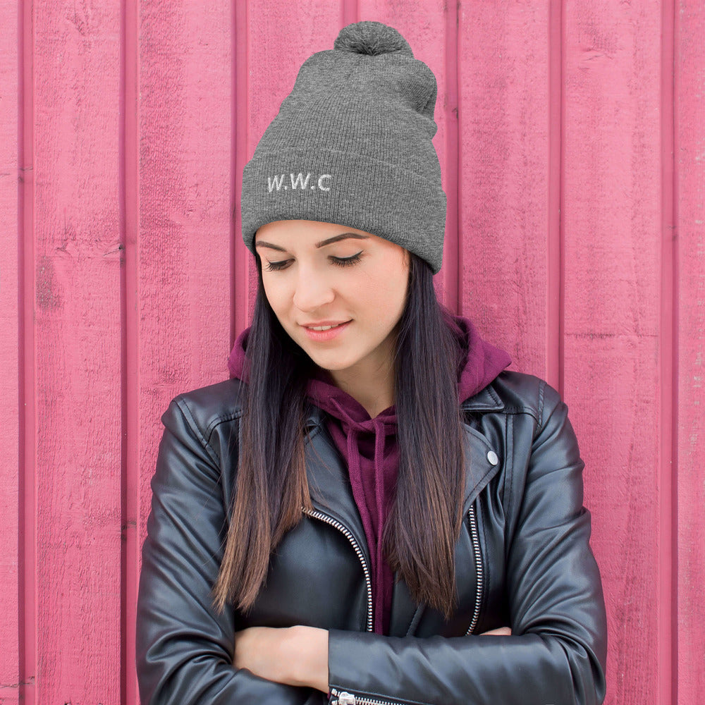 WOMEN WITH CHARACTER (W.W.C)  Pom-Pom Beanie