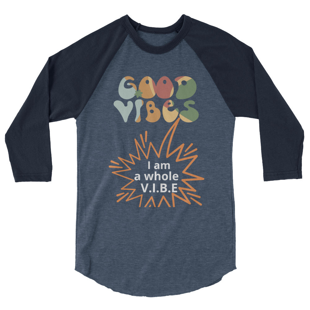 GOOD V.I.B.E.S  3/4 sleeve raglan shirt