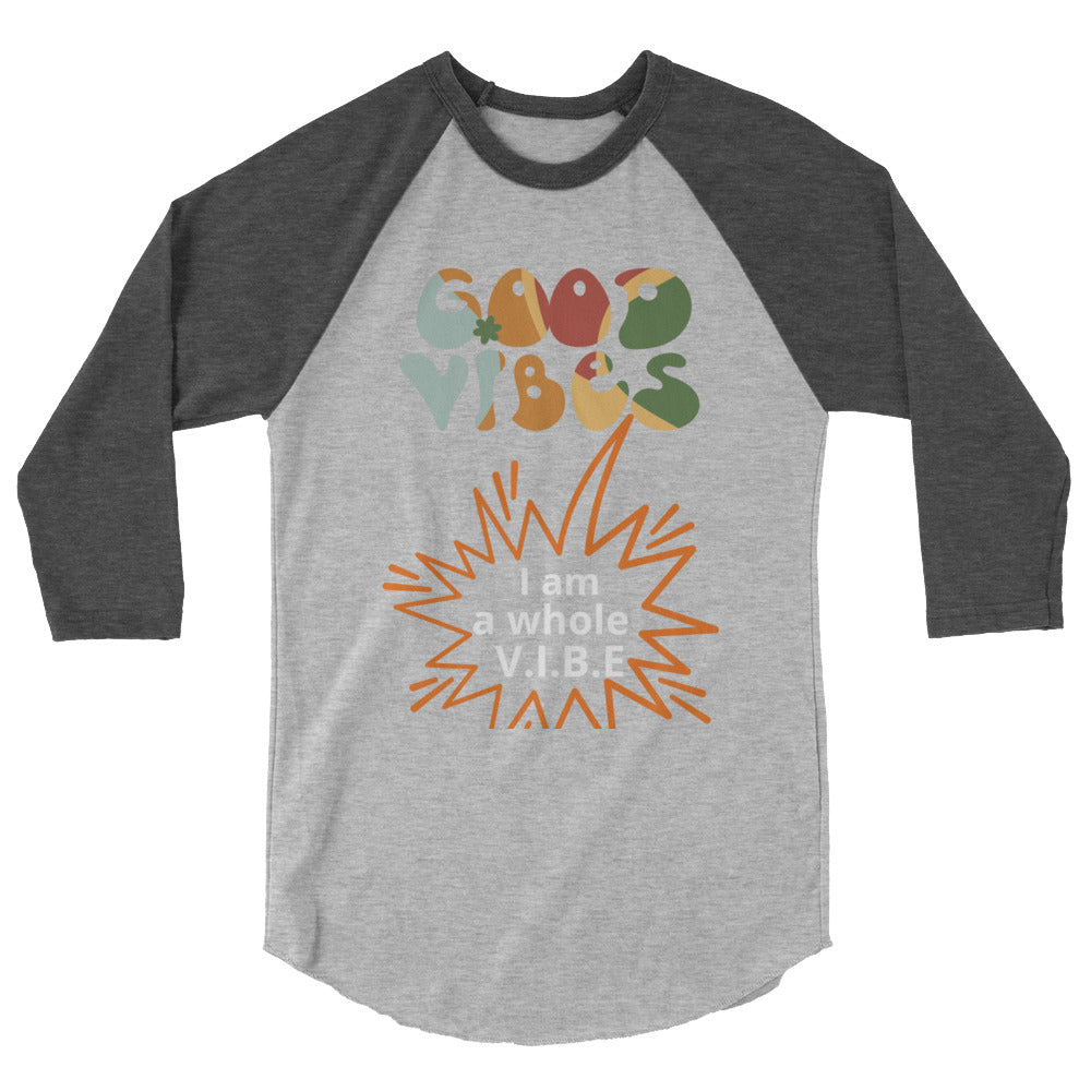 GOOD V.I.B.E.S  3/4 sleeve raglan shirt