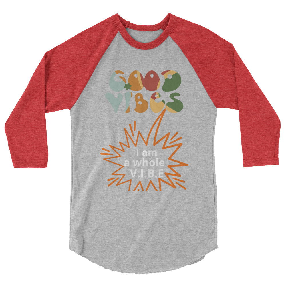 GOOD V.I.B.E.S  3/4 sleeve raglan shirt