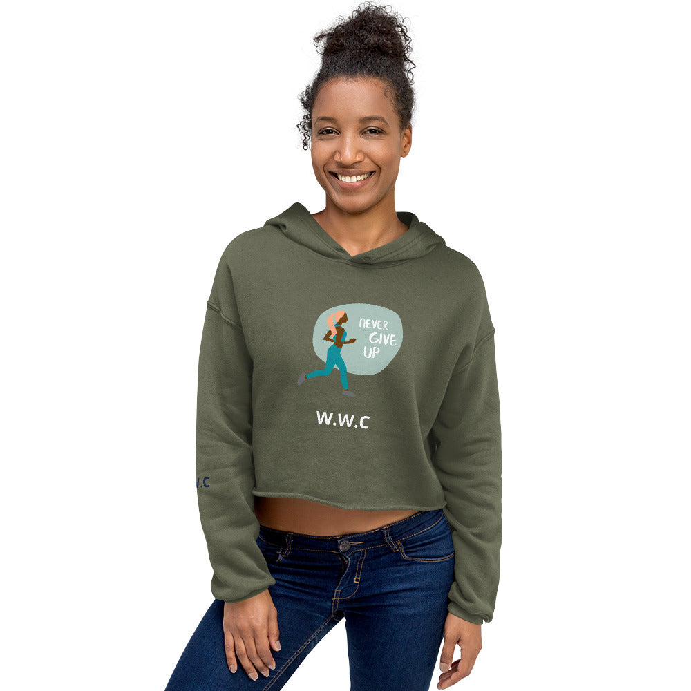 WOMEN WITH CHARACTER (W.W.C) Crop Hoodie